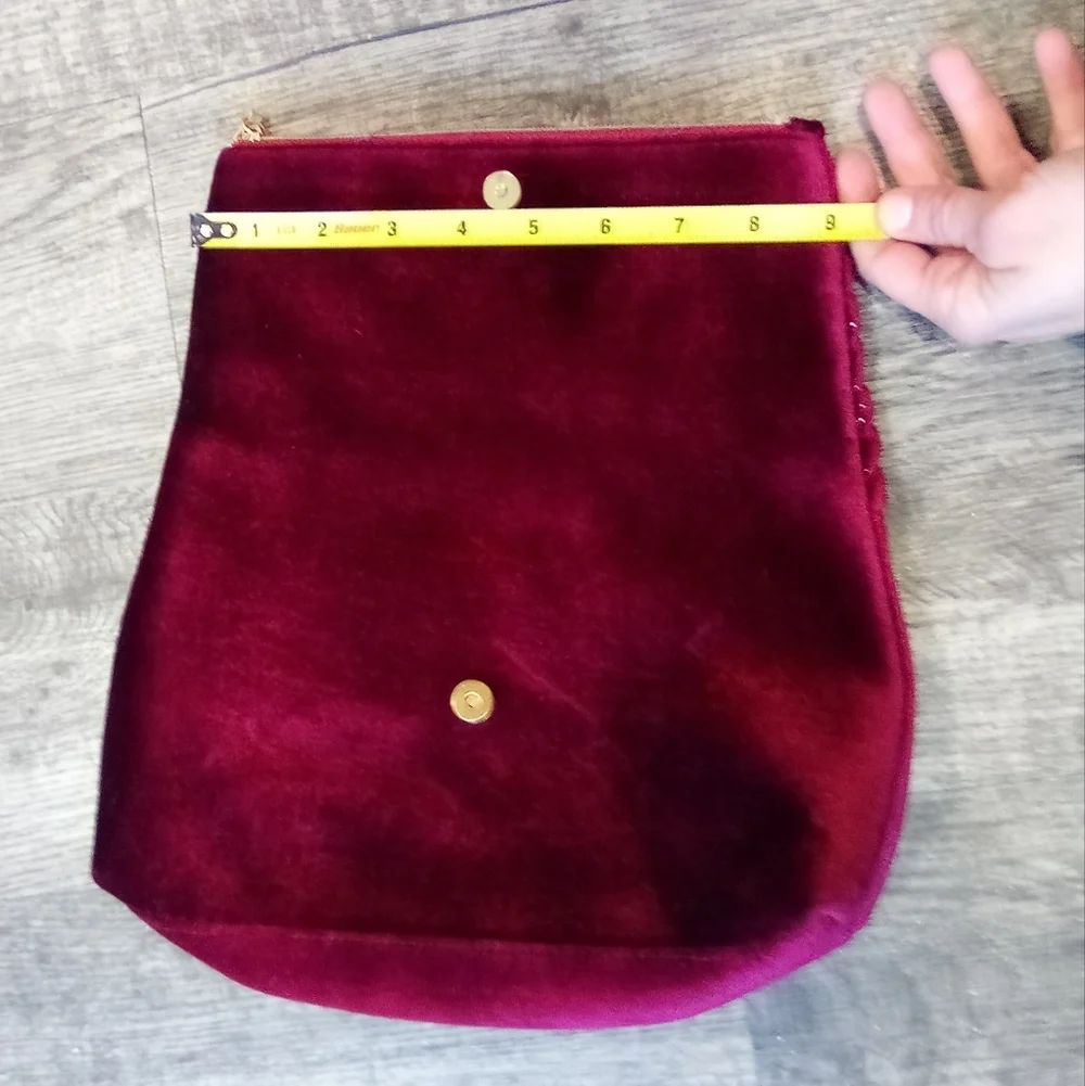 Elegant Burgundy Clutch
